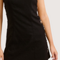 Side Ring Mini Dress |Black