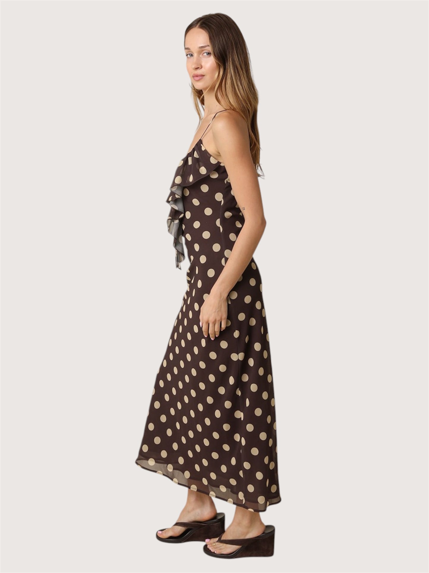 Polka Dot Ruffle Dress