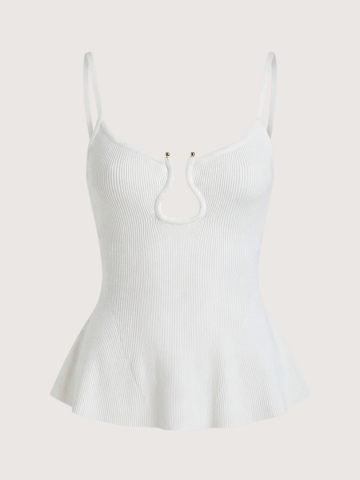 Porto Knit Top | White