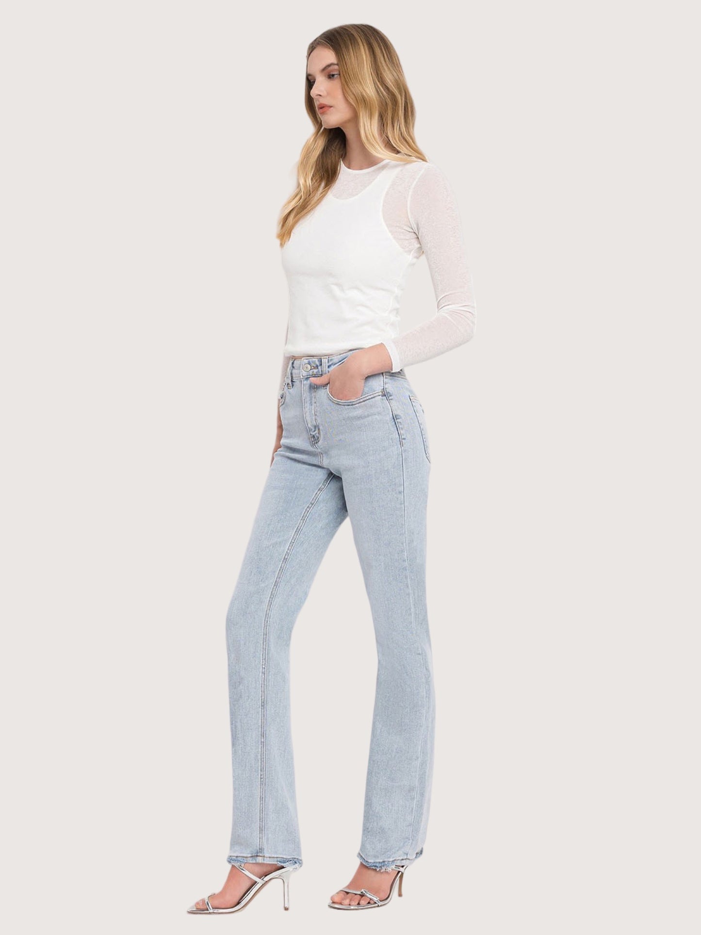 Super High Rise Straight Denim