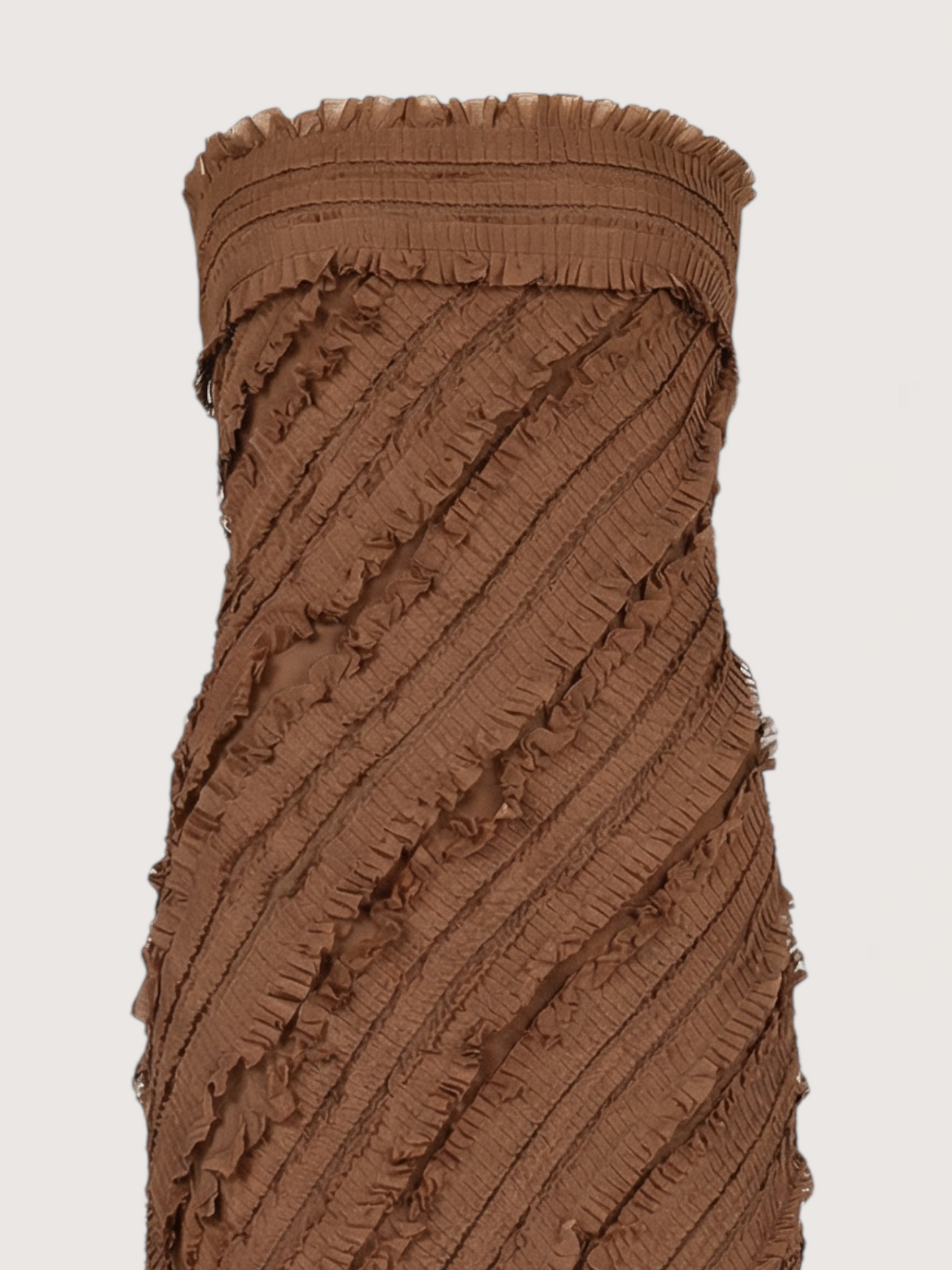 Ruffled Column Maxi Dress