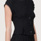 Pintuck Blouse | Black