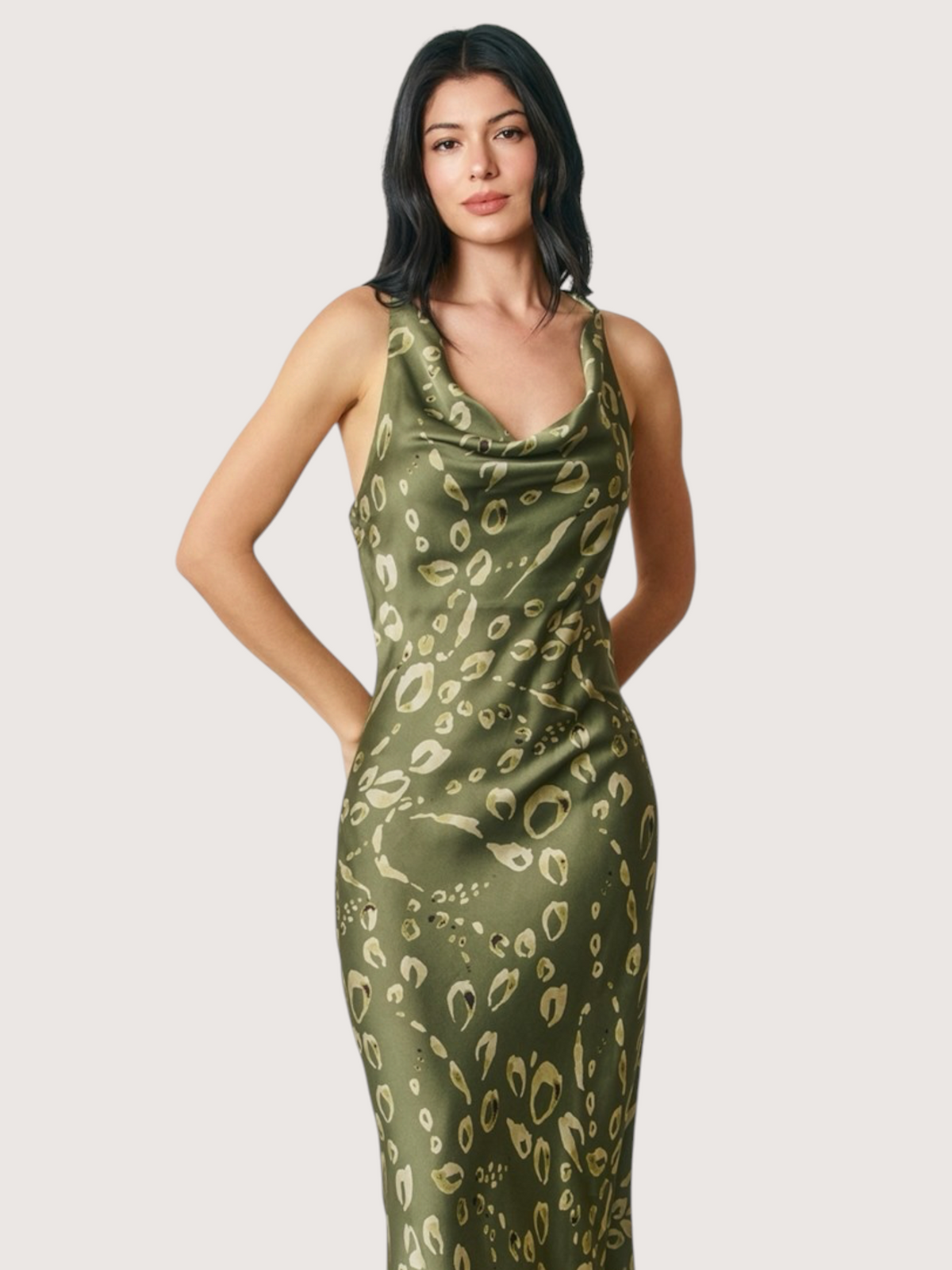Cowl Neck Maxi Dress