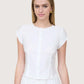Pintuck Blouse | White