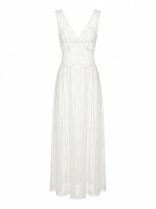 VINTAGE Sheer Lace Slip Dress