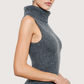 Turtleneck Knit Midi Dress