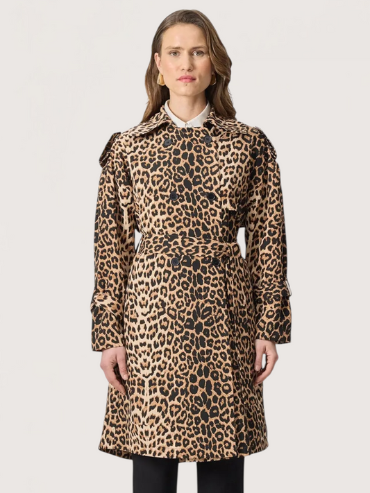 Leopard Trench Coat