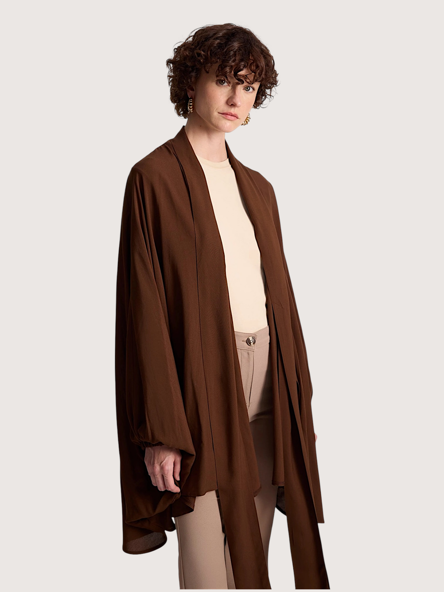 Draped Kimono Blouse