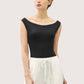 Boat Neck Bodysuit | Black