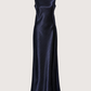 Open Back Satin Dress
