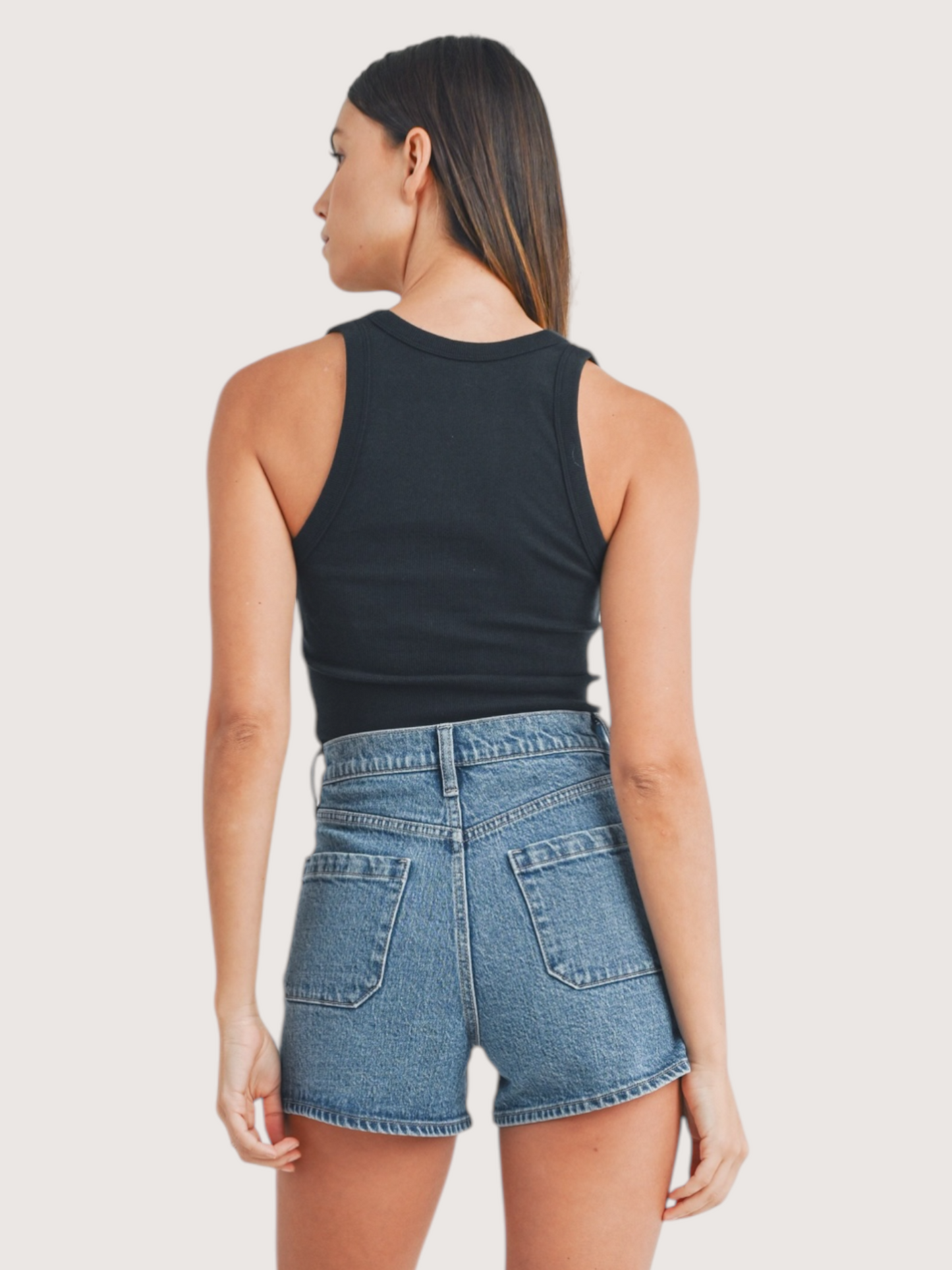 Patch Pocket Short | Denim