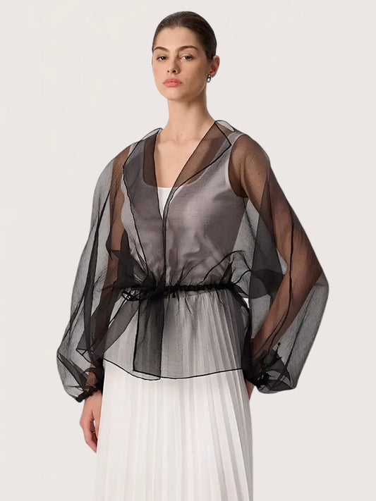 Organza Waist Jacket