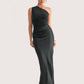 Sable Asymmetrical Maxi Dress