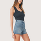 Patch Pocket Short | Denim