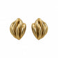 VINTAGE Gold Weaved Earring