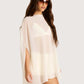 Sheer Poncho Tunic | Ivory