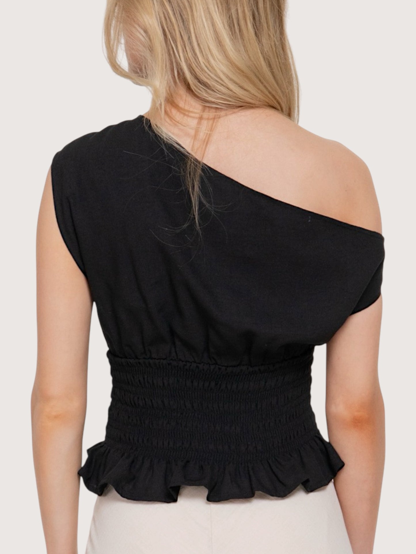 OTS Smocked Top | Black