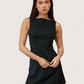 Boat Neck Mini Dress