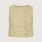 Scallop Trim Top | Sage