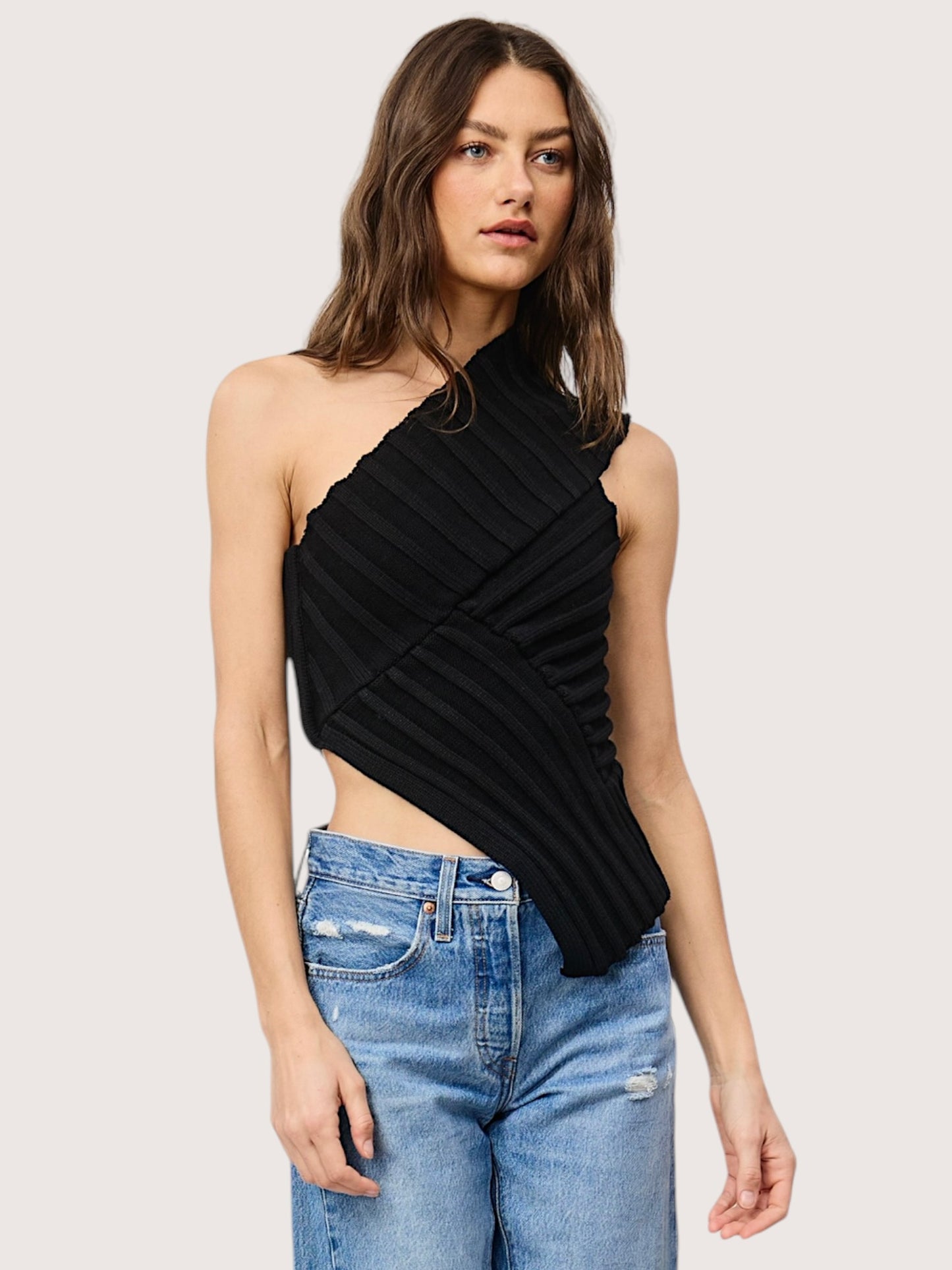 Asymmetrical Knit Top