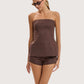 Cora Linen Top | Brown