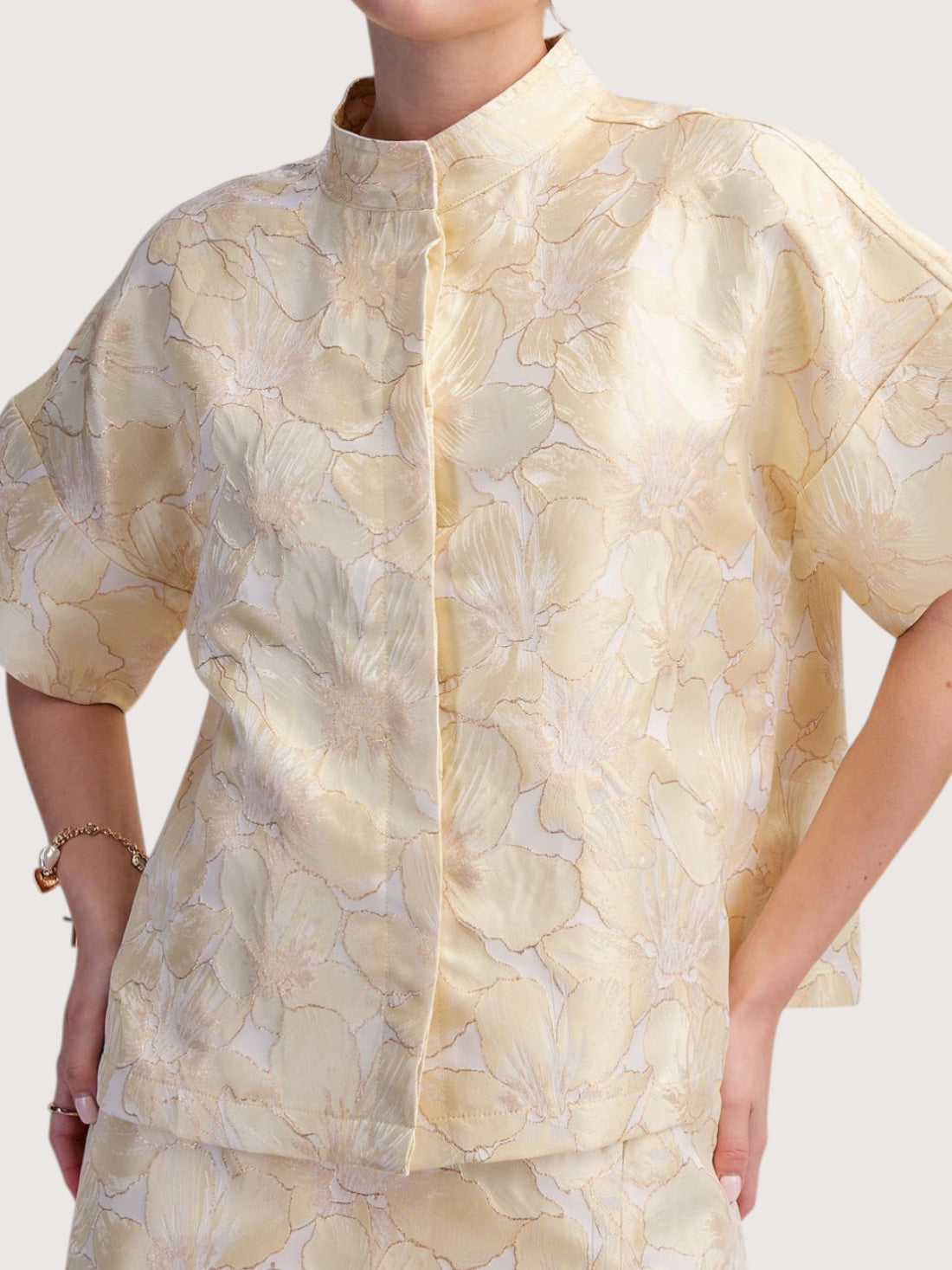 Ellie Jacquard Top