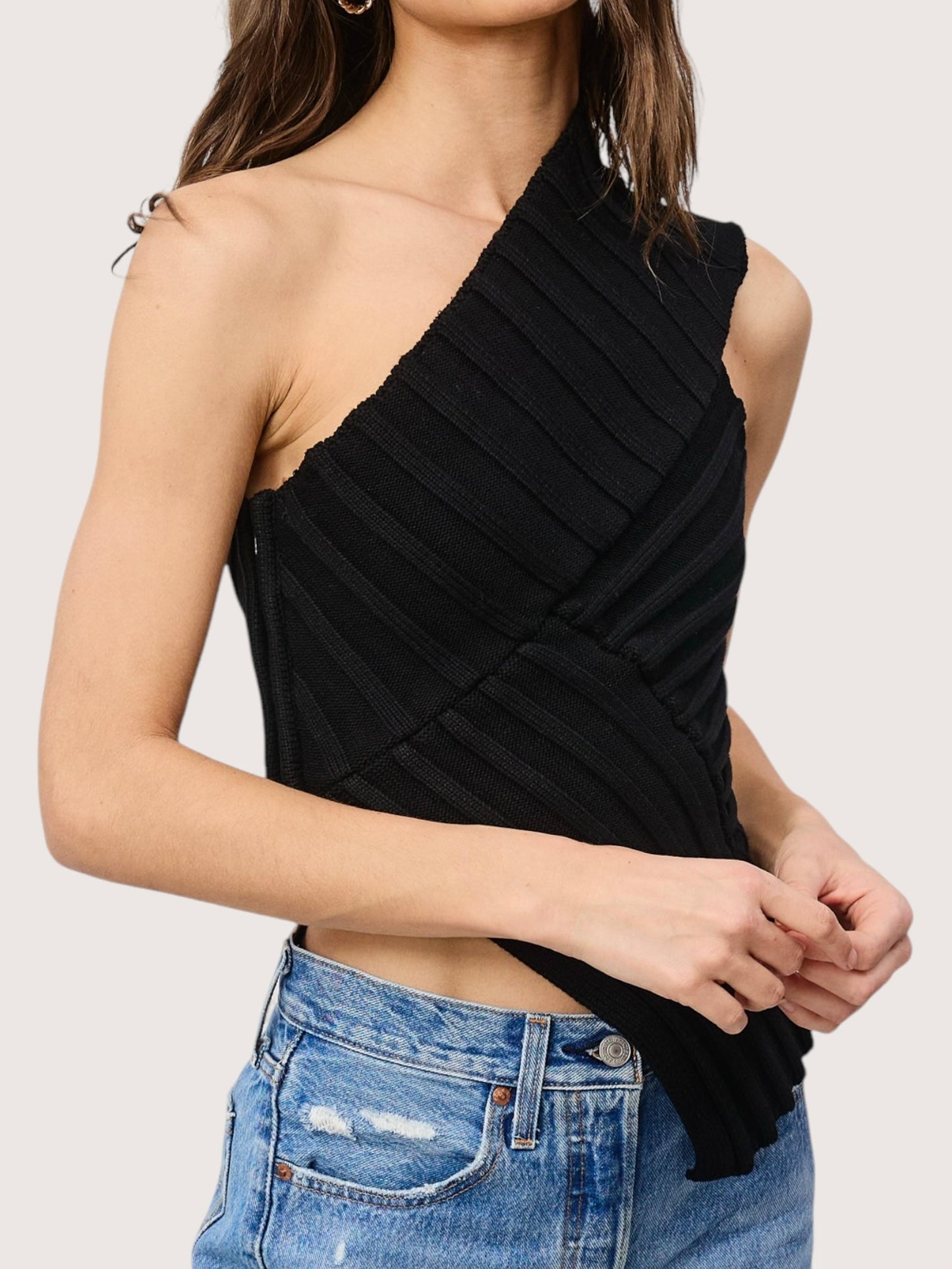 Asymmetrical Knit Top