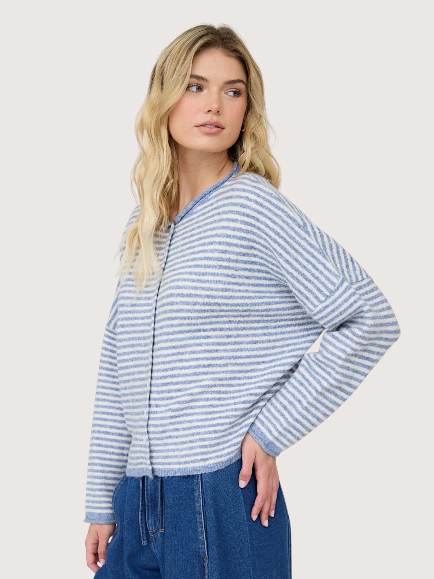 Martha Striped Cardigan