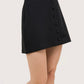 Button Front Mini Skirt