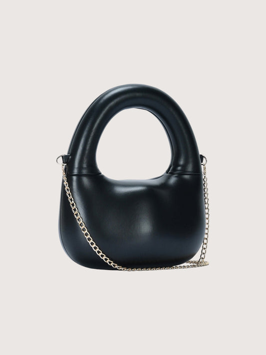 Rounded Handle Bag | Black