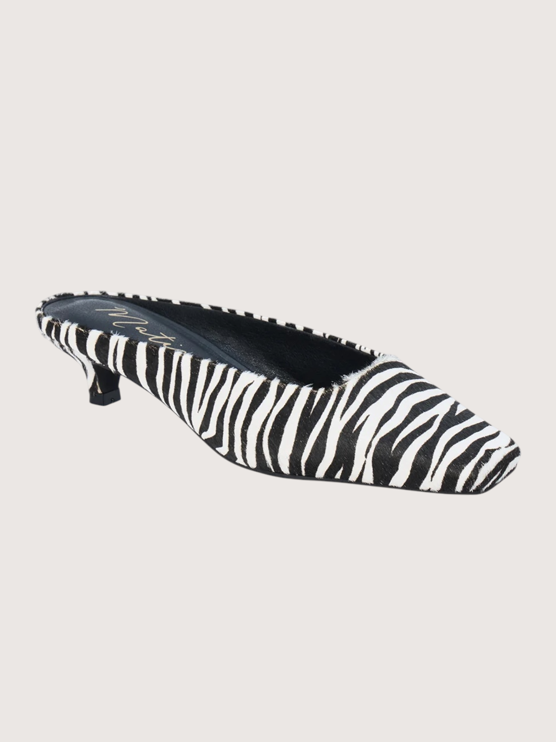 Zebra Kitten Heel