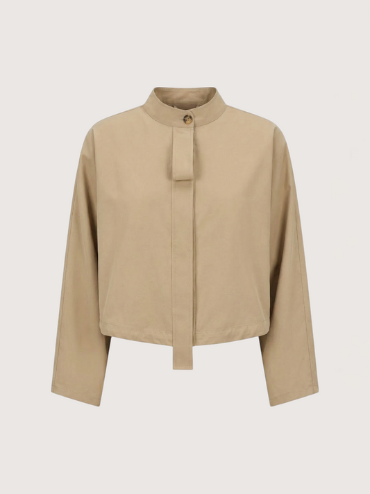 Balloon Sleeve Cropped Jacket