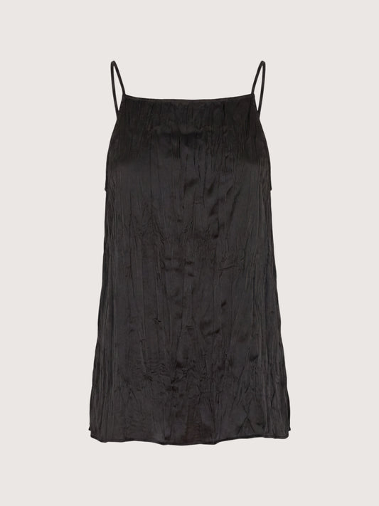 Kimbra Pleated Satin Top
