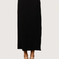 Button Trim Maxi Skirt