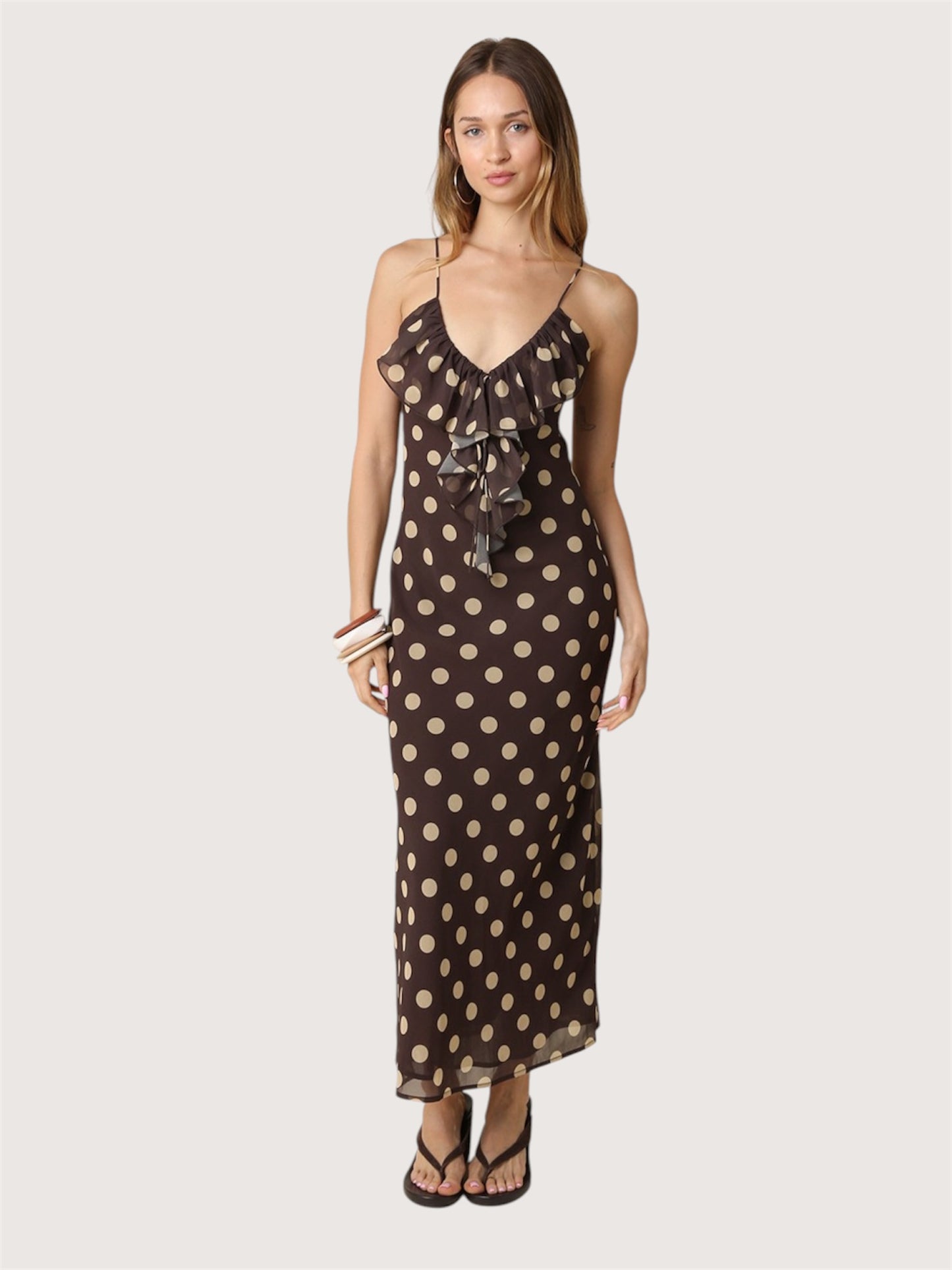 Polka Dot Ruffle Dress