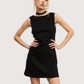 Side Ring Mini Dress |Black
