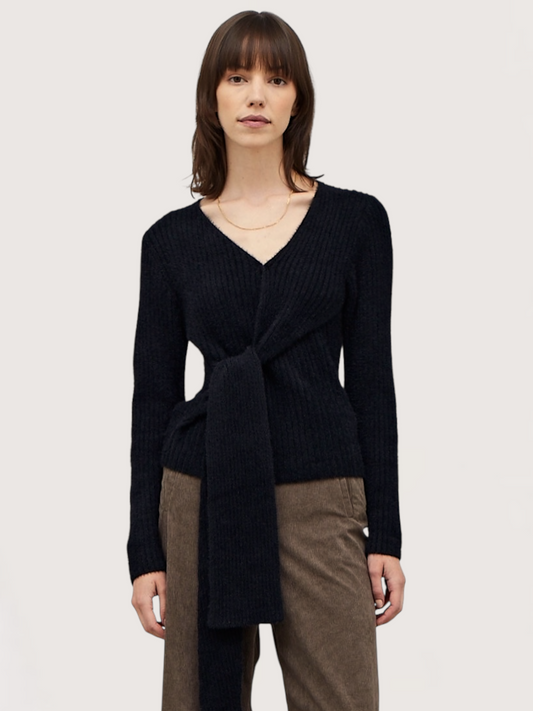 Side Tie Knit Sweater