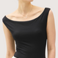 Boat Neck Bodysuit | Black