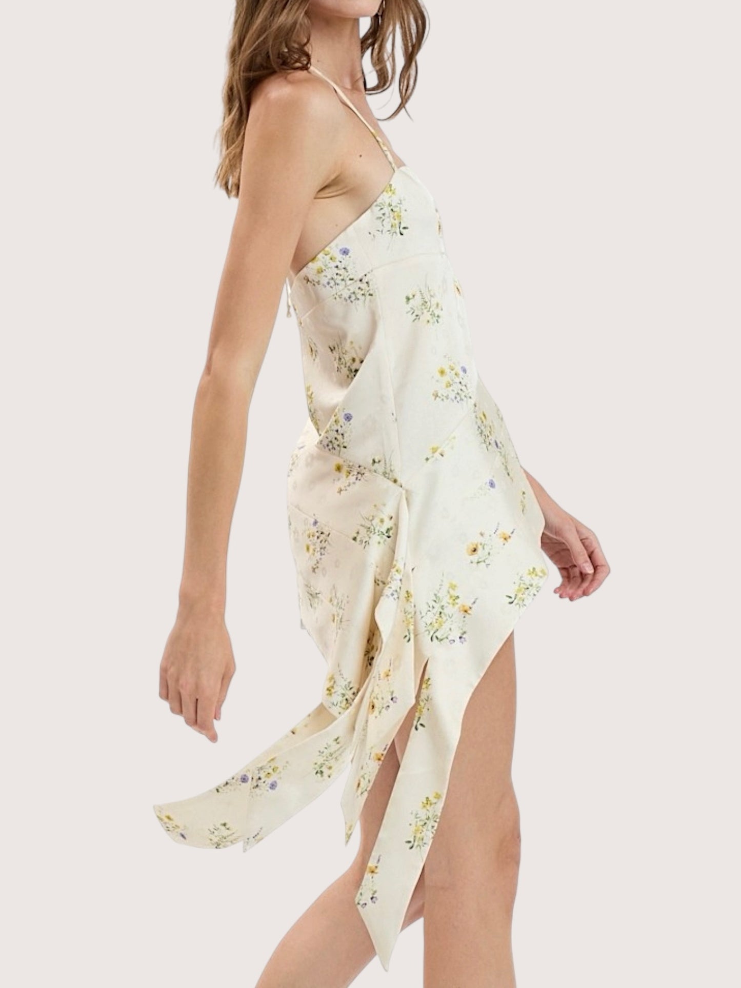 Asymmetric Floral Top
