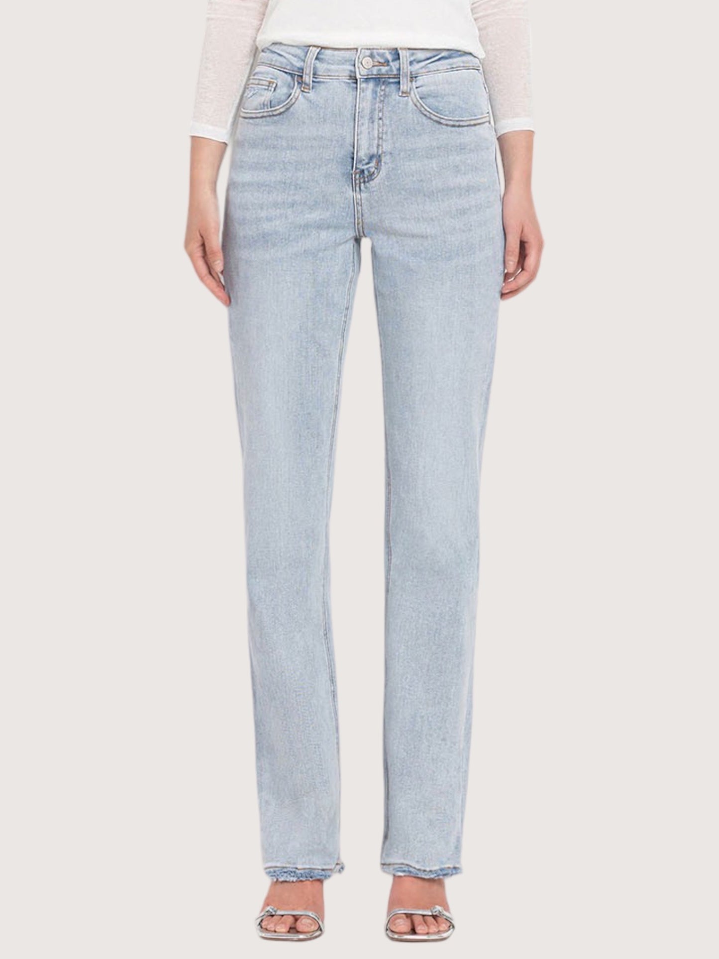 Super High Rise Straight Denim