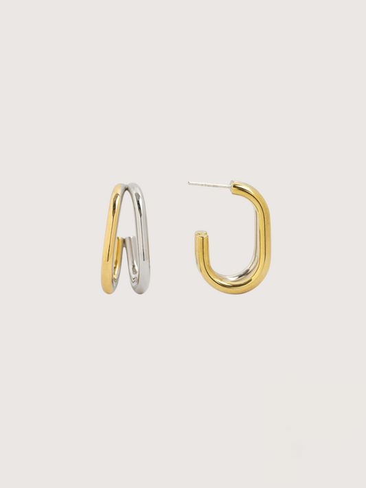 Curved Link Earring