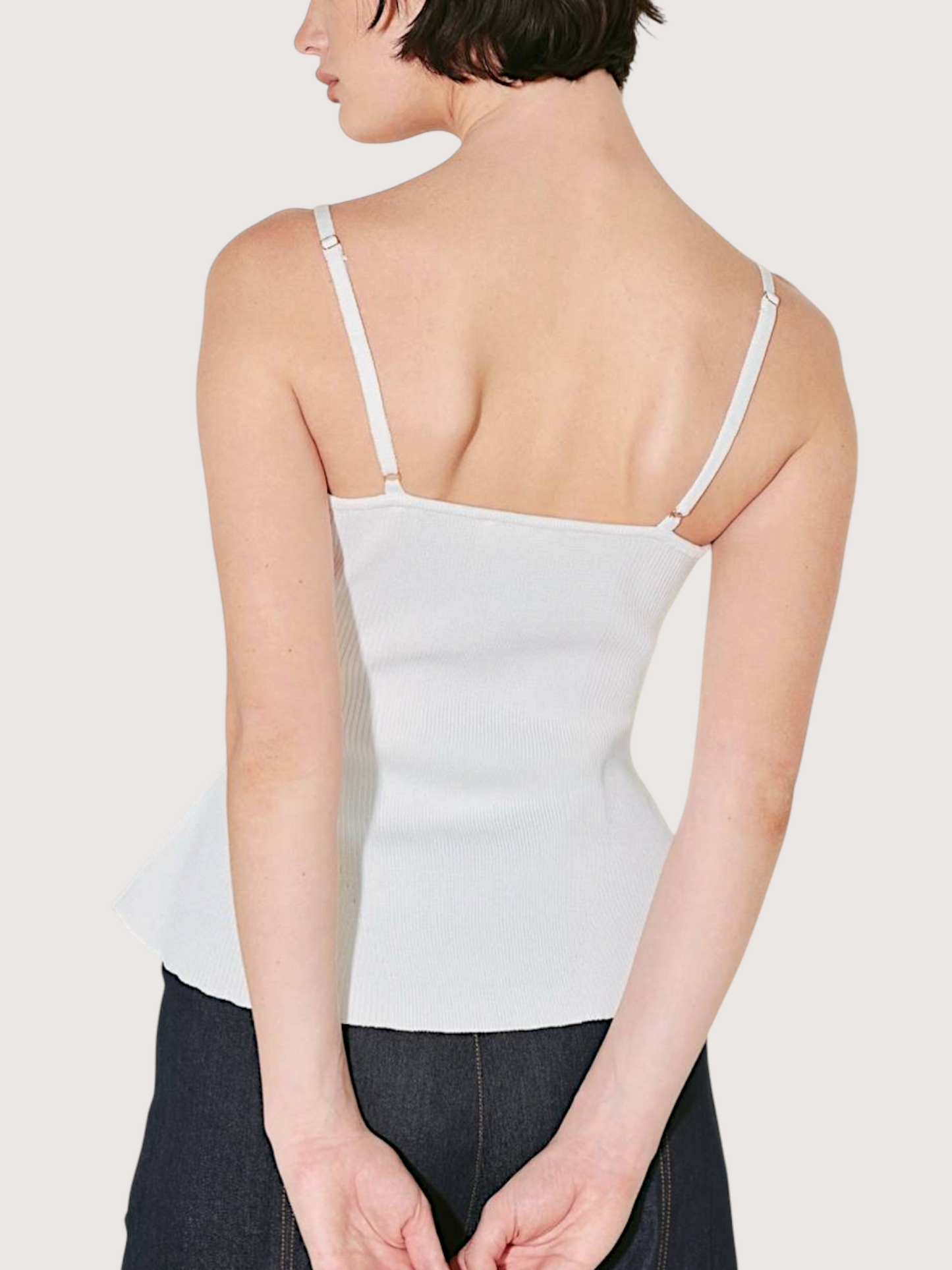 Porto Knit Top | White