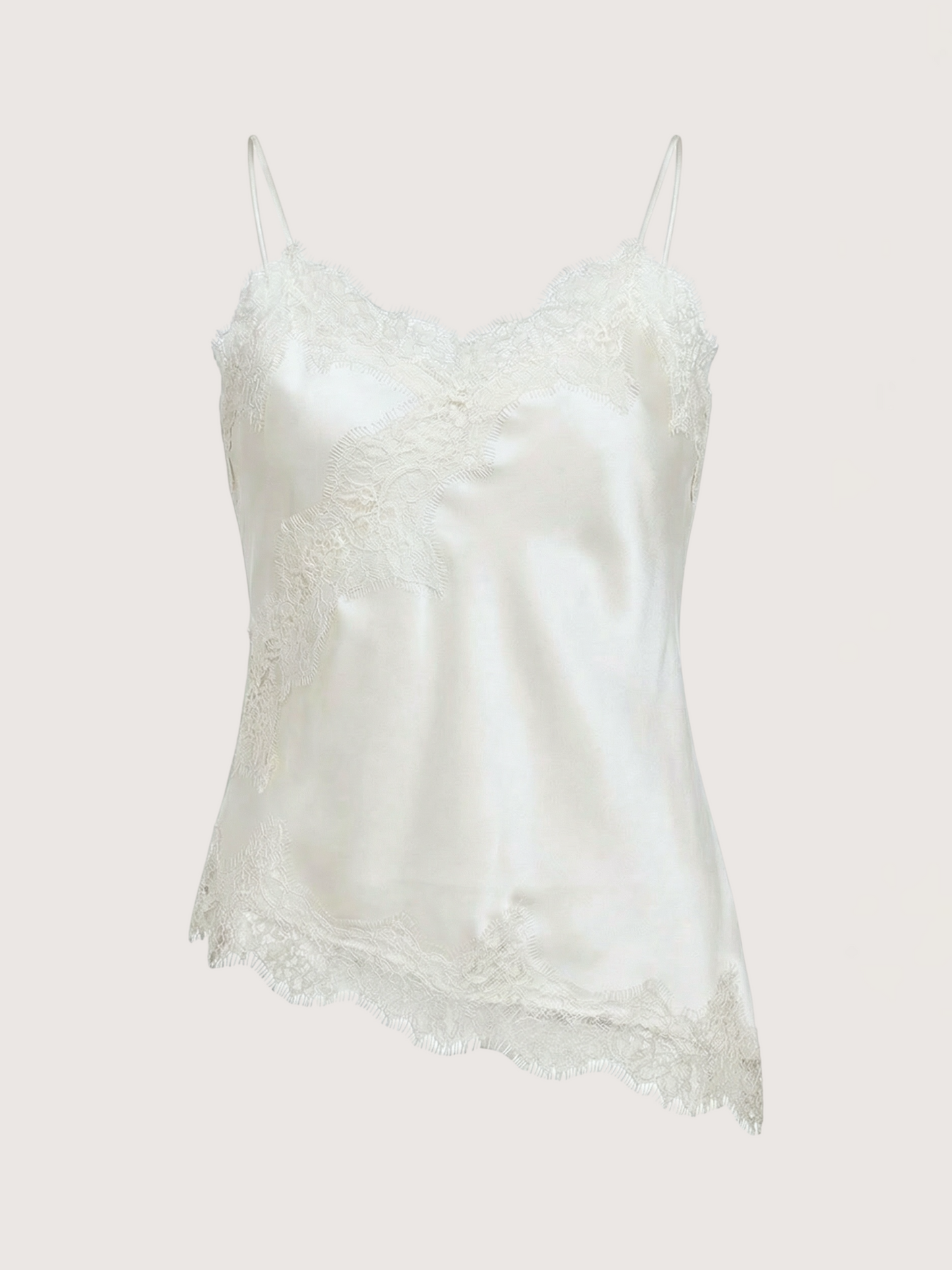 Rivoli Lace Trim Tank | Ivory