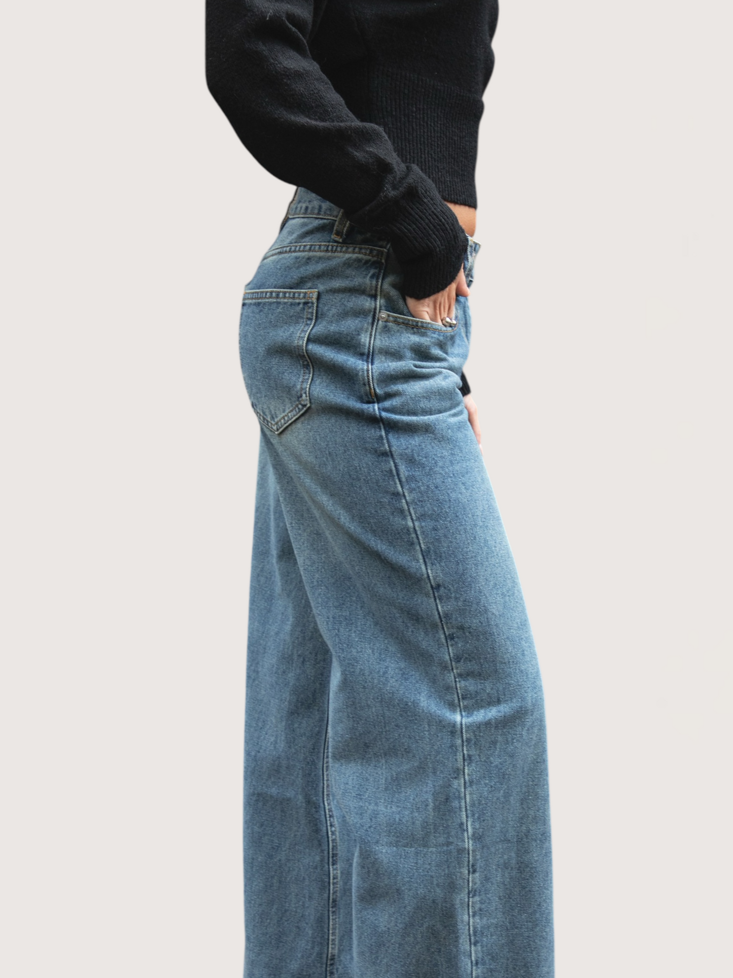 Relaxed Straight Leg Denim