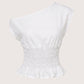 OTS Smocked Top | Off White