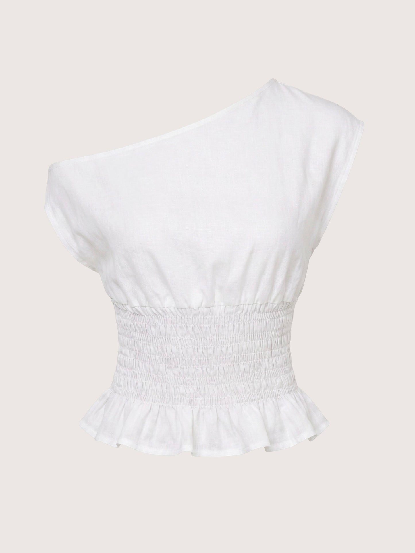 OTS Smocked Top | Off White