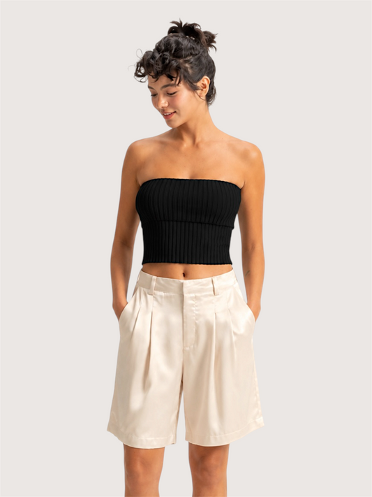 Satin Bermuda Short