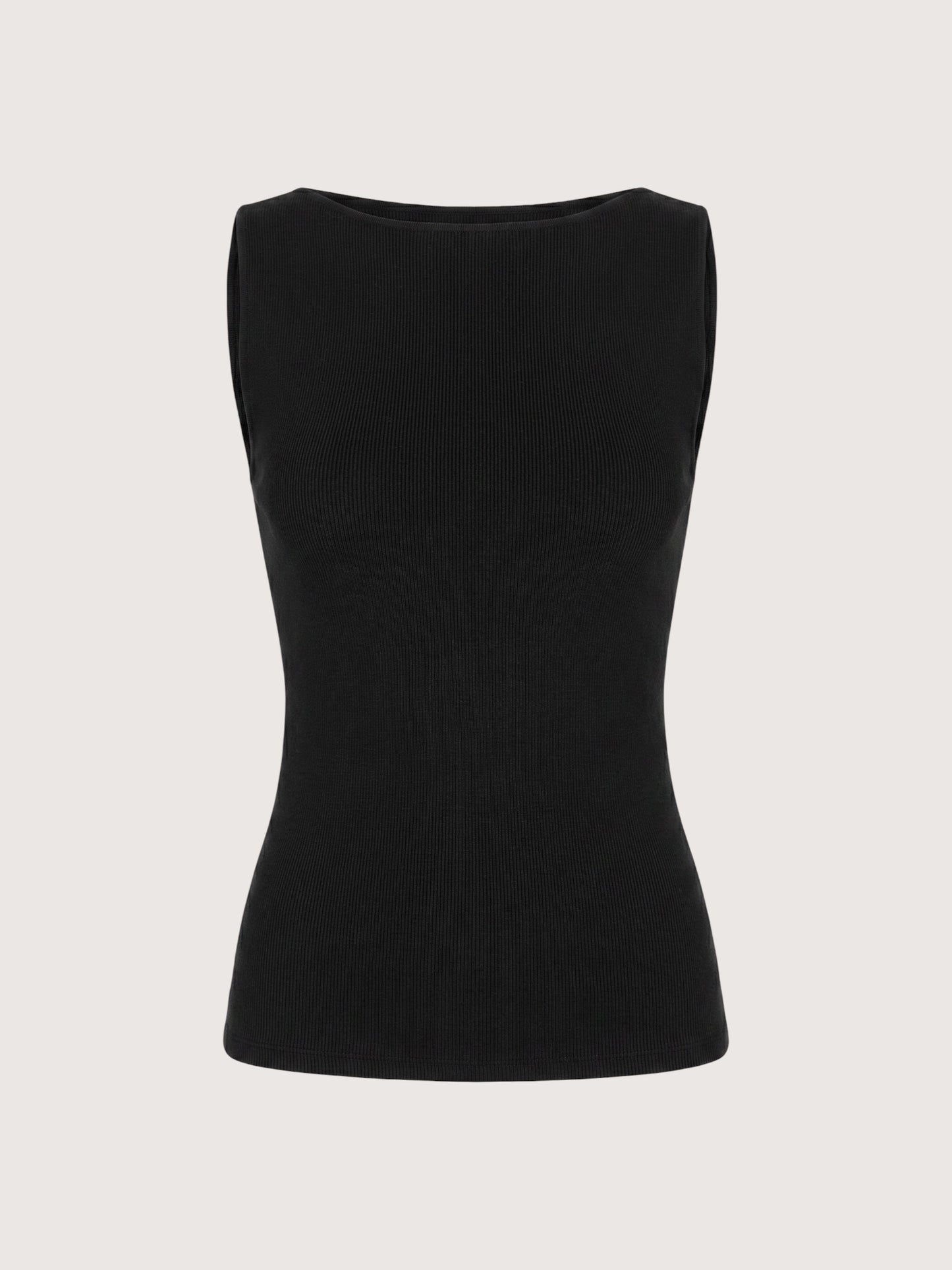 Boat Neck Knit Top