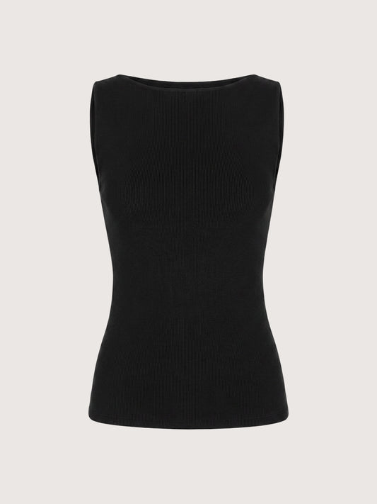 Boat Neck Knit Top