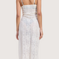 Sheer Lace Midi Dress